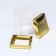 Box with PVC mini 10 x 10 x 12 cm "Gold"