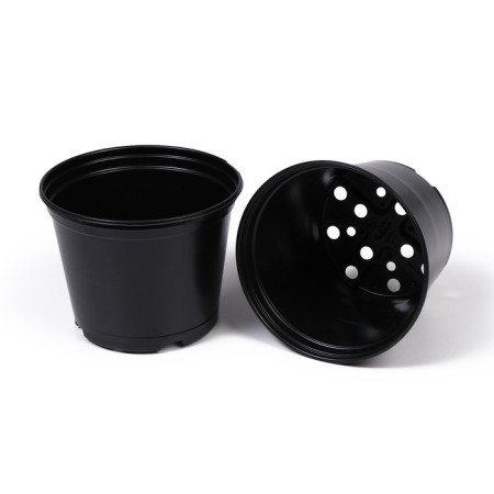 Pot for seedlings, 520 ml, D = 11 cm, h = 11 cm, black, Greengo-7