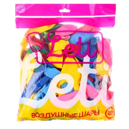 Latex ball 12 ", pastel, set of 100 pcs., Mix color-2