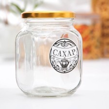 Glass Bank for storing spices 