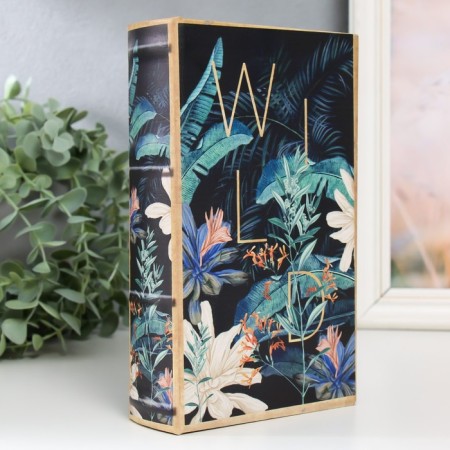 Safe Brush Tree leatherette "Wild Jungle" 21x13x5 cm