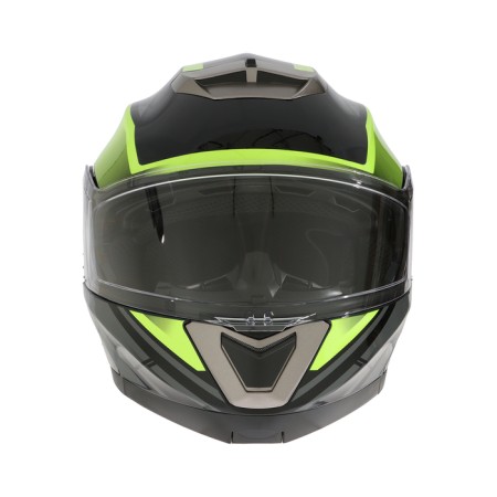 Modular helmet with two visors, size XL (60-61), model-BLD-160E, black and yellow-7