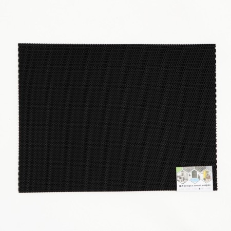 Animal rug EVA, cellular, 60 x 80 cm, black-1