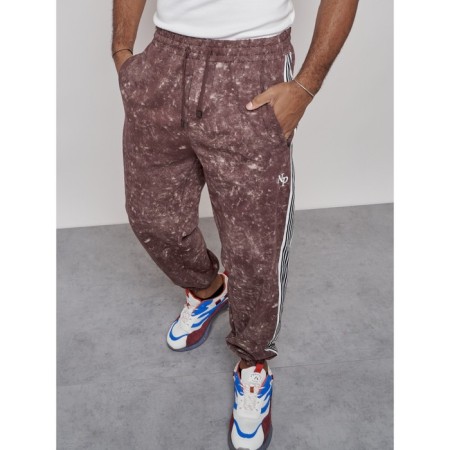 Joggers male, size 48, brown color-17