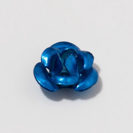 Busina "Rose", 6 mm, (set of 50 pcs.), Dark blue color-2