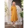Female dress, size 46, mustard color