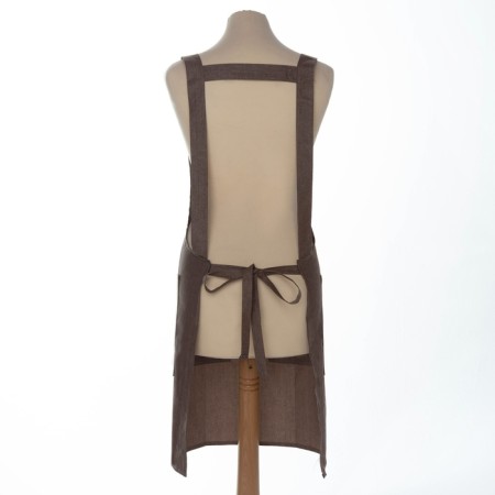 Apron Ethel "Style" b. In brown 60 x75cm, 60% p/e, 20% cotton, 20% of lons-5