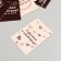 Cardboard Biro "Made with Love", brown, set of 10 pcs (5 types) 4x6 cm
