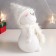 Souvenir Polystone "Business Snowman in a white scarf, Mishura cap" 23x13x16 cm