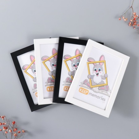 Set of frames "Format" 10x15 cm, 4 pcs. Black/white color