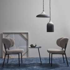 Baste Sustainable table, 406 × 278 × 550 mm, gray / black color