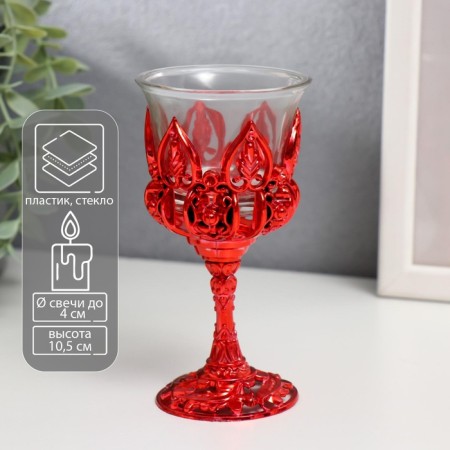 Climber Plastic, glass "Enjection" red 10.5x6x6 cm
