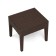 Coffee table "Rattan Ola Dom" square, brown, 46 x 53 x 35 cm