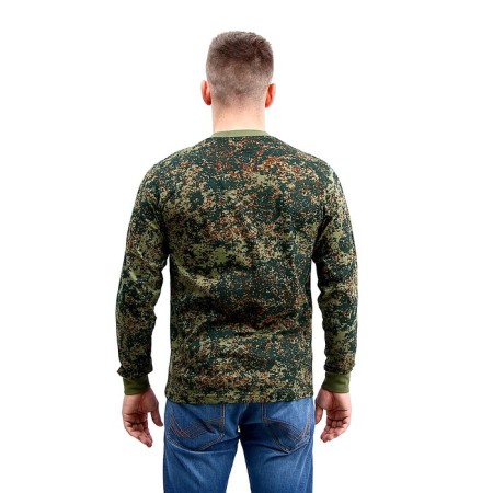 A long sleeve T -shirt, hack, camouflage, pixel, cotton, p. 48, height 176 cm-1