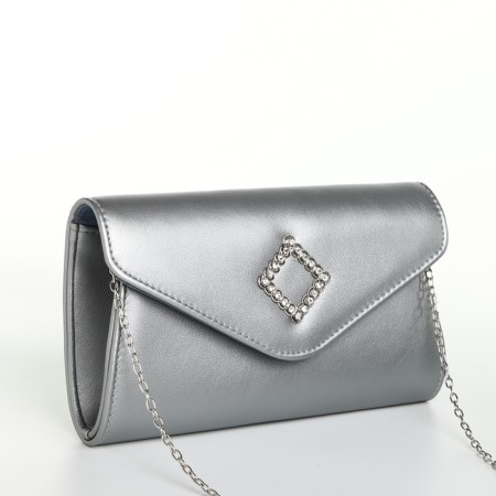 Female bag on a magnet, silver color-2