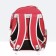 The backpack for carrying animals is transparent, 31 x 28 x 42 cm, red