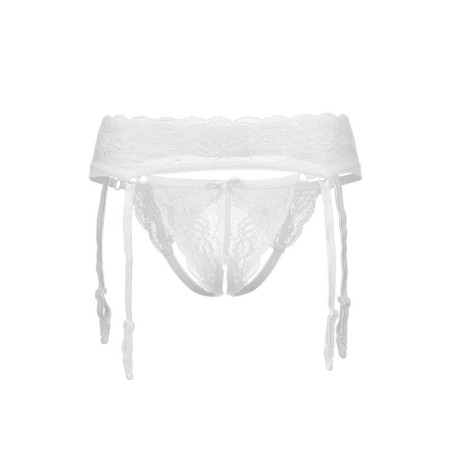 Erotic set Erolata Deborah: a belt for stockings and panties, white (46-48)-7
