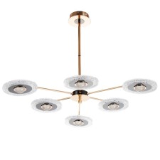 Malli chandelier LED 84W gold 80x80x33 cm Bayerlux