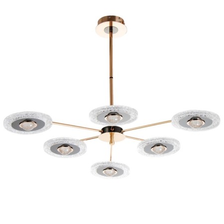 Malli chandelier LED 84W gold 80x80x33 cm Bayerlux