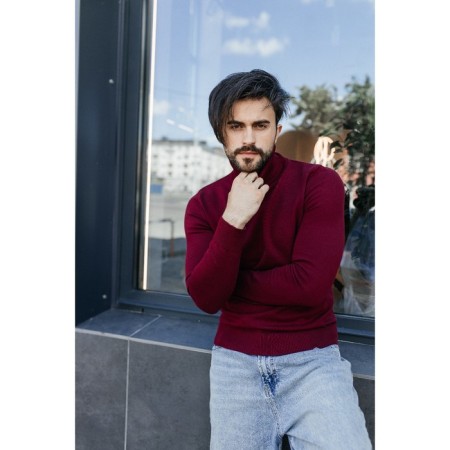 Jumper male ise, size 56, burgundy color-11