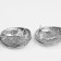Earrings Metal "Style" shell, silver color