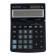 The calculator is a desktop medium, 12-bit, Skainer SK-500, 2 power, 2 memory, 123 x 171 x 31 mm, black