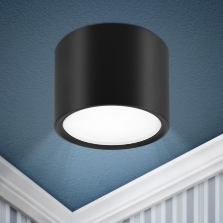 Lamp 1x12W GX53 8.2x8.2x6 cm, black