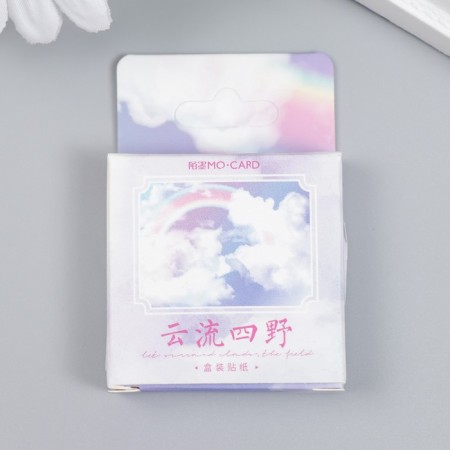 Stickers for creativity "Pink Clouds" set 46 pcs 4.4x4.4x1.1 cm-3
