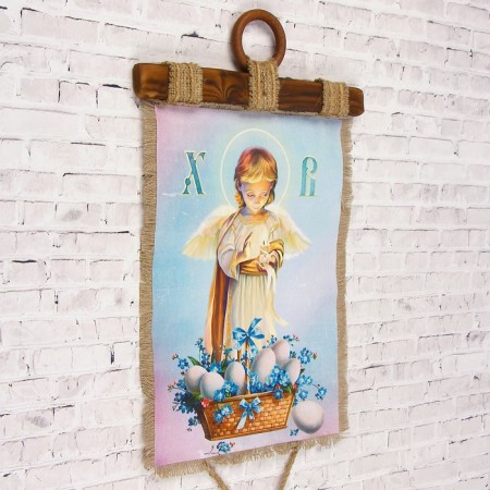 Souvenir scroll "Angel and basket"-1
