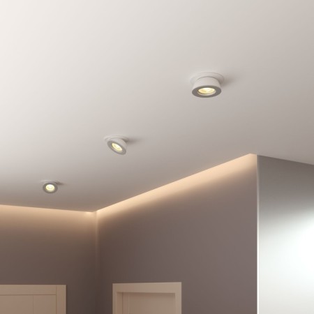 Luminous LED built -in Elektrostandard, Pruno, 90x90x55 mm, 8W, LED, 771LM, 4200K, white, silver color-3