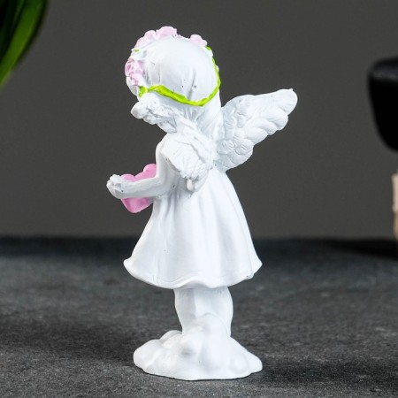Figure "Angel with three hearts" 4.5x5.8x12cm-2