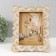 Photo frame Polystone 13x18 cm "Chamomile and Fan" Sand Gold 19.2x1.7x23.7 cm