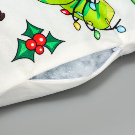 New Year! Decorative pillow "stickers", snake, 40 cm, with lightning-3