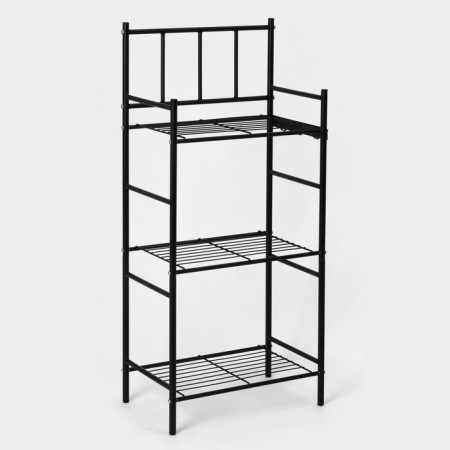 Roster 3-tier floor, 43 × 26 × 93.5 cm, black color-1