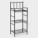 Roster 3-tier floor, 43 × 26 × 93.5 cm, black color