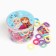 Hair gum, set of 100 pieces in a jar, 1.5 cm, cold heart