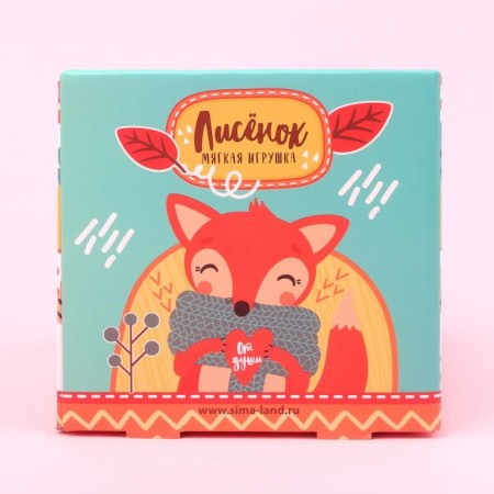 Soft toy "Cute foxes"-5