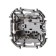 Two -clavy Legrand Inspiria, 10 AX, 250 V, ivory bone switch