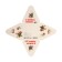 New Year. Bonbonniere, New Year's gift packaging "Snegier and mountain ash", 7 × 7 × 7.5 cm.