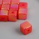 Busina for creativity Plastic "Cube. Purvalum shine" Red 1,4x1.4x1.4 cm