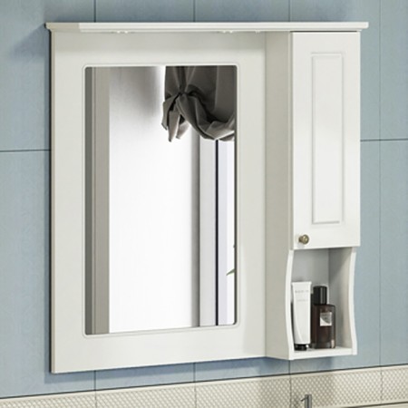 Mirror Comfort Comfort Palermo 80 for the bathroom, white color