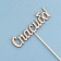 Topper "Thank you" 12x3 cm give beautifully