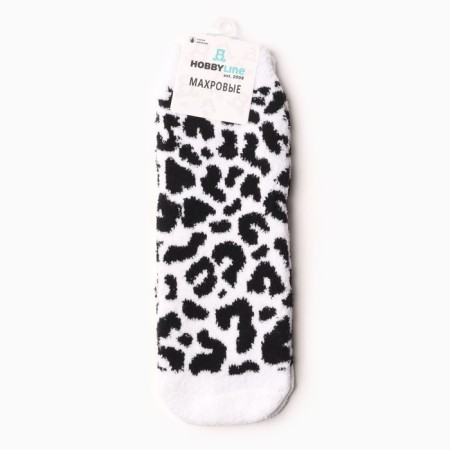 Women's socks "White Jaguar", white color, rr 36-40-2