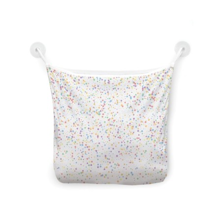 Organizer in a bath on suction cups "New Year's confetti", for storing toys and trifles, size 33x39 cm-2