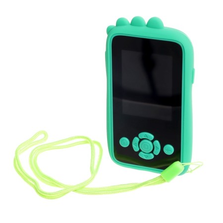 Children's training phone "Dino", camera, sound and light effects, green color-1
