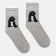 Set of women's socks (3 pairs) minku color gray, size 38-39
