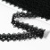 Decorative braid, 20 mm, 10 ± 1 m, black color