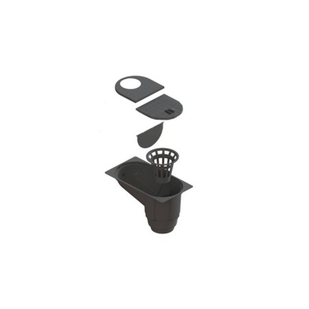 Drainage unit, with vertical drainage-1
