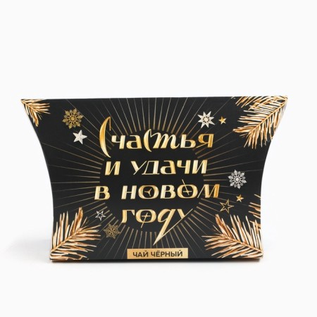Black New Year's tea "Happiness and good luck", with the taste of gingerbread, 20 g.-4