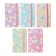 Notepad 80 sheets in a cage (8.8 x 14 cm) Mazari "Pastel Heart", on an elastic band, 70g/m2, 4 Mix colors